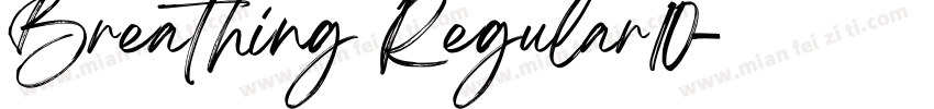 Breathing Regular10字体转换